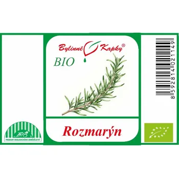 Doplněk stravy Bylinné kapky s.r.o. Rozmarýn BIO - bylinné kapky (tinktura) 50 ml