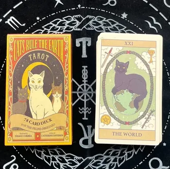 Tarot kočičí karty pro výklad osudu | tarotové karty, oracle karty