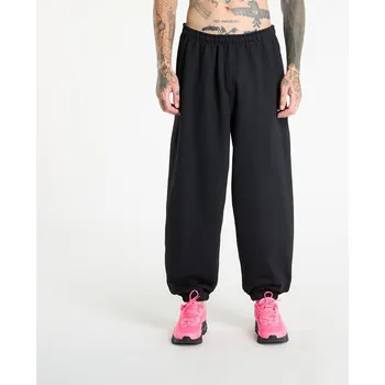 Tepláky Nike Solo Swoosh Men's Cuffed Fleece Pants Black/ Black/ White L