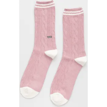 Pánské oblečení Vans Larrea Crew (pink dawn) L, růžová