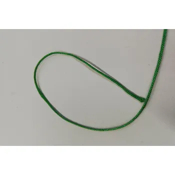 Saténová šňůra Ø1 mm - zelená - od 1m