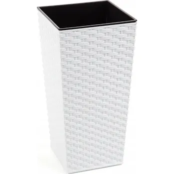 Květináč LAMELA Finezia Ratan květináč bílý 30x30x57cm