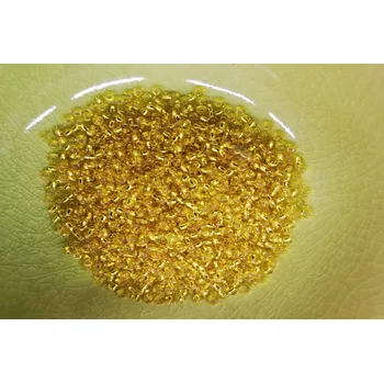 Dětské navlékací korálky Korálky PRECIOSA rokajl vel.11/0 - žlutá čirá - 10g