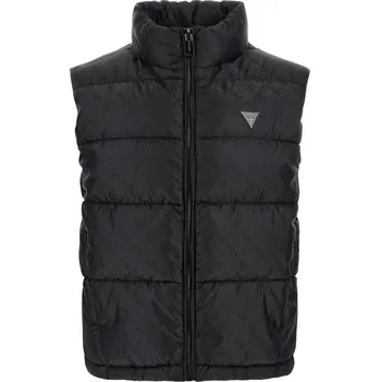 Dámská vesta Dámská Prošívaná vesta GUESS NEW 4G LOGO PADDED VEST W4YL15WGAL2-JBLK – Černá XL