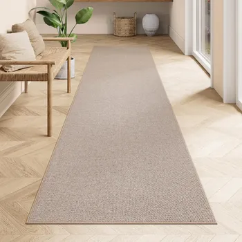 Koberec SONGMICS Protiskluzový koberec JUTE 80 x 300 cm světle hnědý