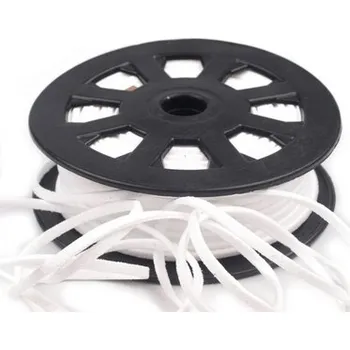 Řemínek imitace kůže šíře 3 mm - bílá - od 1m