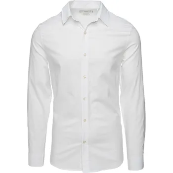 Pánská košile Pánská Košile GUESS LS SUNSET JACQUARD LOGO SHIRT M4RH55WFXX0-F0AU – Bílá L