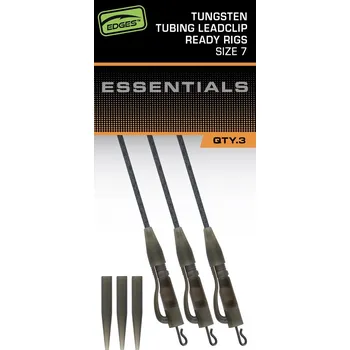 Fox Závěsky Edges Tungsten Tubing Leadclip Ready Rigs Size 7 3ks