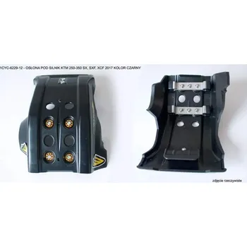 CYCRA kryt pod motor FULL ARMOR SKID PLATE KTM 250-350 SX, SXF , XCF 2017 barva černá
