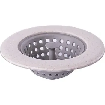 sítko a zátka do dřezu Silikonová zátka do dřezu proti ucpání | zátka sítko - Béžový