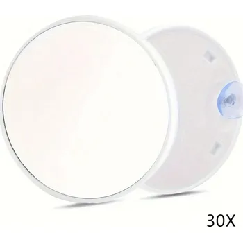 Kosmetické zrcátko Zvětšovací zrcátko na líčení s přísavkou | kosmetické doplňky - 30X bílá