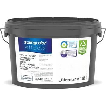 barva na zeď Swingcolor Barva s efektem třpytivým, diamond, matná, 2,5 l&nbsp;6196.U02,5.1574