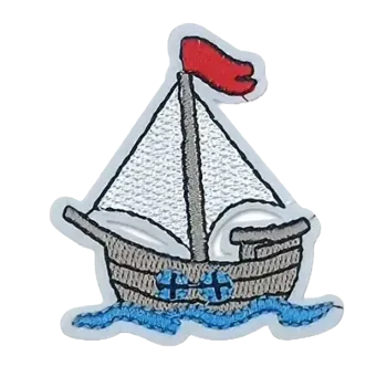 Nášivka Nažehlovací nášivka - plachetnice (5,4 x 6,0 cm)