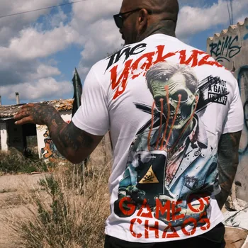 Pánské tričko Pánské triko Yakuza Chaos Regular 25033 white velikost: XXL