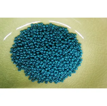 Dětské navlékací korálky Korálky PRECIOSA rokajl vel.11/0 - tmavě zelená matná - 10g