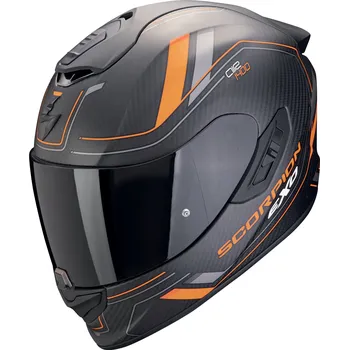 Helma na motorku SCORPION přilba EXO-1400 EVO II CARBON AIR Mirage matt black/orange - S