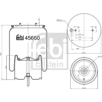 Mech, pneumatické odpružení FEBI BILSTEIN 45660