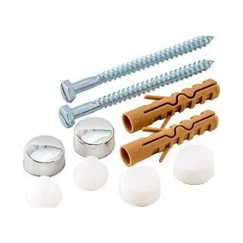 Sada pro připevnění WC 6 x 70 mm bílá/chrom