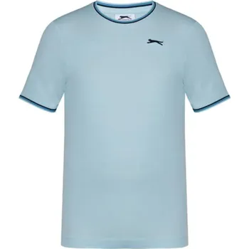 Pánské tričko Slazenger Tipped tričko pánské Barva: Modrá, Velikost: XL