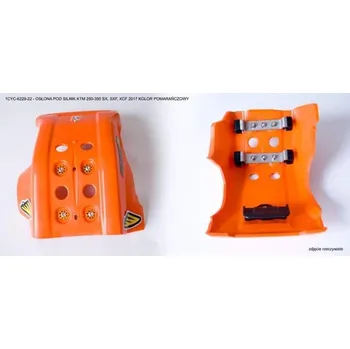 CYCRA kryt pod motor FULL ARMOR SKID PLATE KTM 250-350 SX, SXF , XCF 2017 barva oranžová