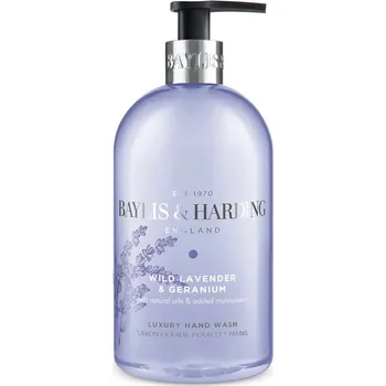 Mýdlo BAYLIS & HARDING TEKUTÉ MÝDLO NA RUCE - LEVANDULE A GERANIUM, 500ML