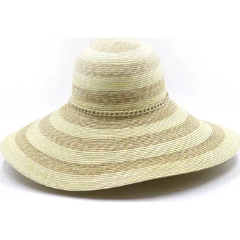 Klobouk Dámský slaměný klobouk s velkou krempou - Marone Velikost: Unisize (S-XL)