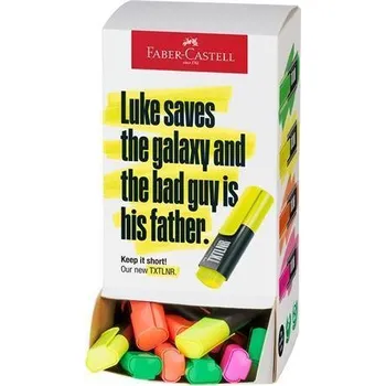Zvýrazňovač Zvýrazňovač "TXTLNR", displej/60 ks, neonové barvy, mini, FABER-CASTELL 154200