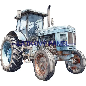 Látkový panel - Traktor- TR-22 Velikost: 15x15cm, Materiál: Kočárkovina