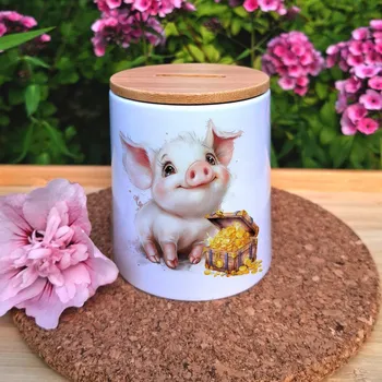 Pokladnička Atelier Fantazie - Pokladnička keramická - Prasátko III