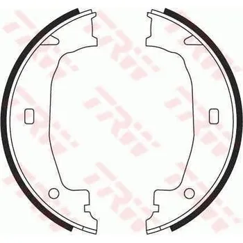 Brzdová čelist Sada brzdových čelistí, parkovací brzda LUCAS GS8432