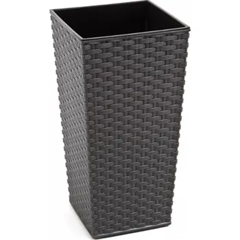 Květináč LAMELA Finezia Ratan květináč grafitový 40x40x75cm