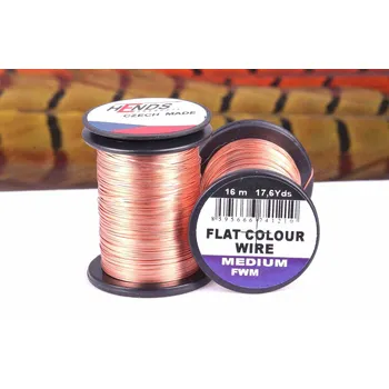 Rybářský prut HENDS FLAT COLOUR WIRE MEDIUM - MĚDĚNÁ FWM02