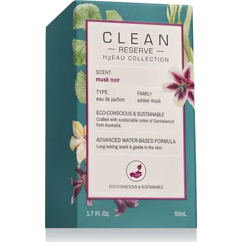 Unisex parfém Clean H2Eau Musk Noir EDP 50 ml UNISEX