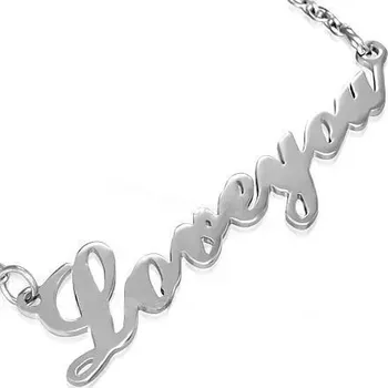 Náhrdelník Řetízek s nápisem "Love you" (Náhrdelníky s nápisy)