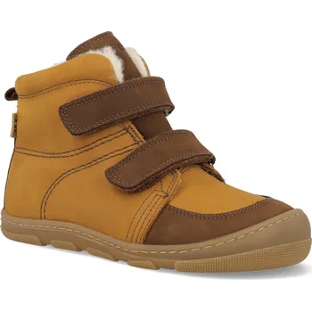 Dívčí zimní obuv Barefoot dětské zimní boty Koel - Kasi Tex Merino Wool Miel širší hnědé Velikost: 25