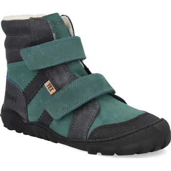 Dívčí zimní obuv Barefoot zimní boty Koel - Milo 3.0 Hydro WP Turquoise tyrkysové Velikost: 33
