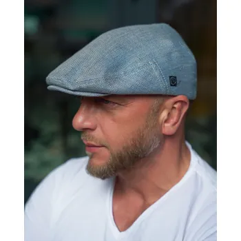 Čepice CTH Ericsson of Sweden Letní lněná modrá bekovka - driver cap - od CTH Ericson - Edward Velikost: 62 cm