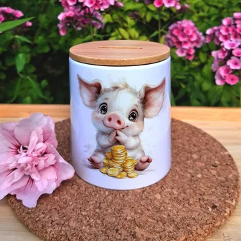 Pokladnička Atelier Fantazie - Pokladnička keramická - Prasátko IV