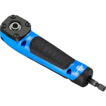 Šroubovák Rohový magnetický šroubovák na bity 15 cm Pravoúhlý adaptér na vrtačky Úhlová násada Prodloužený nástavec pro práci v těsných místech modrá