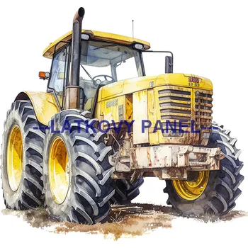 Látkový panel - Traktor- TR-09 Velikost: 20x20cm, Materiál: Kočárkovina