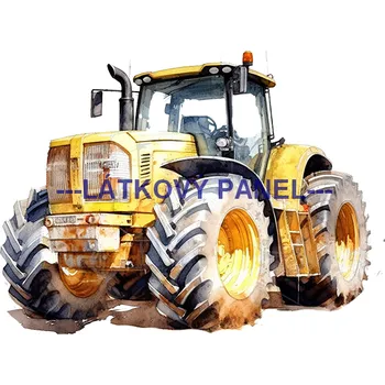 Látkový panel - Traktor- TR-12 Velikost: 30x30cm, Materiál: Bavlna