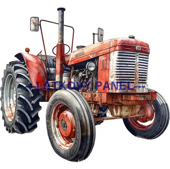 Látkový panel - Traktor- TR-15 Velikost: 50x50cm, Materiál: Kočárkovina