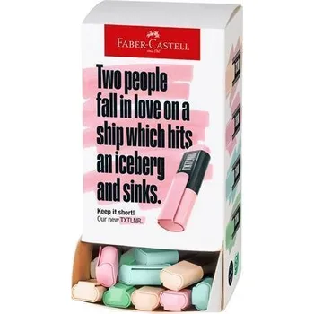 Zvýrazňovač Zvýrazňovač "TXTLNR", displej/60 ks, pastelové barvy, mini, FABER-CASTELL 154201