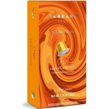 Kávové kapsle, karamel, kompatibilní s Nespresso, 10 ks, CARRARO CAR031