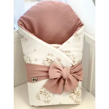 Zavinovačka Klasická mušelínová zavinovačka - pudrová s baletkami