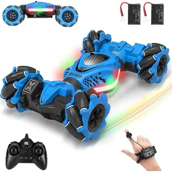 RC model auta Fosgoit RC Twist car 4WD 360° s LED a hudbou