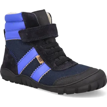 Dívčí zimní obuv Barefoot zimní boty Koel - Milam Tex Royal blue modré Velikost: 31