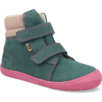 Dívčí obuv Barefoot dětské zimní boty Koel - Dean 2.0 WP Wool Turquoise tyrkysové Velikost: 29