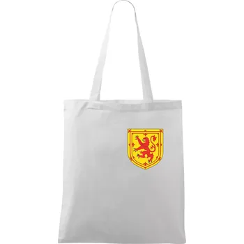 Skotský lev - prso - Taška bavlněná - 42 x 38 cm ( Bílá )