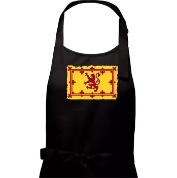 Kuchyňská zástěra Královský prapor Skotska - Dámská zástěra na vaření - Univerzální velikost ( Černá )